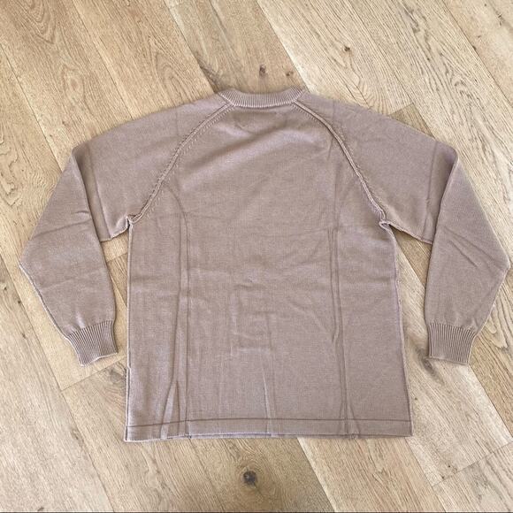 Rose In Good Faith Rugby Knit Sweater in Camel - Picture 3 of 11